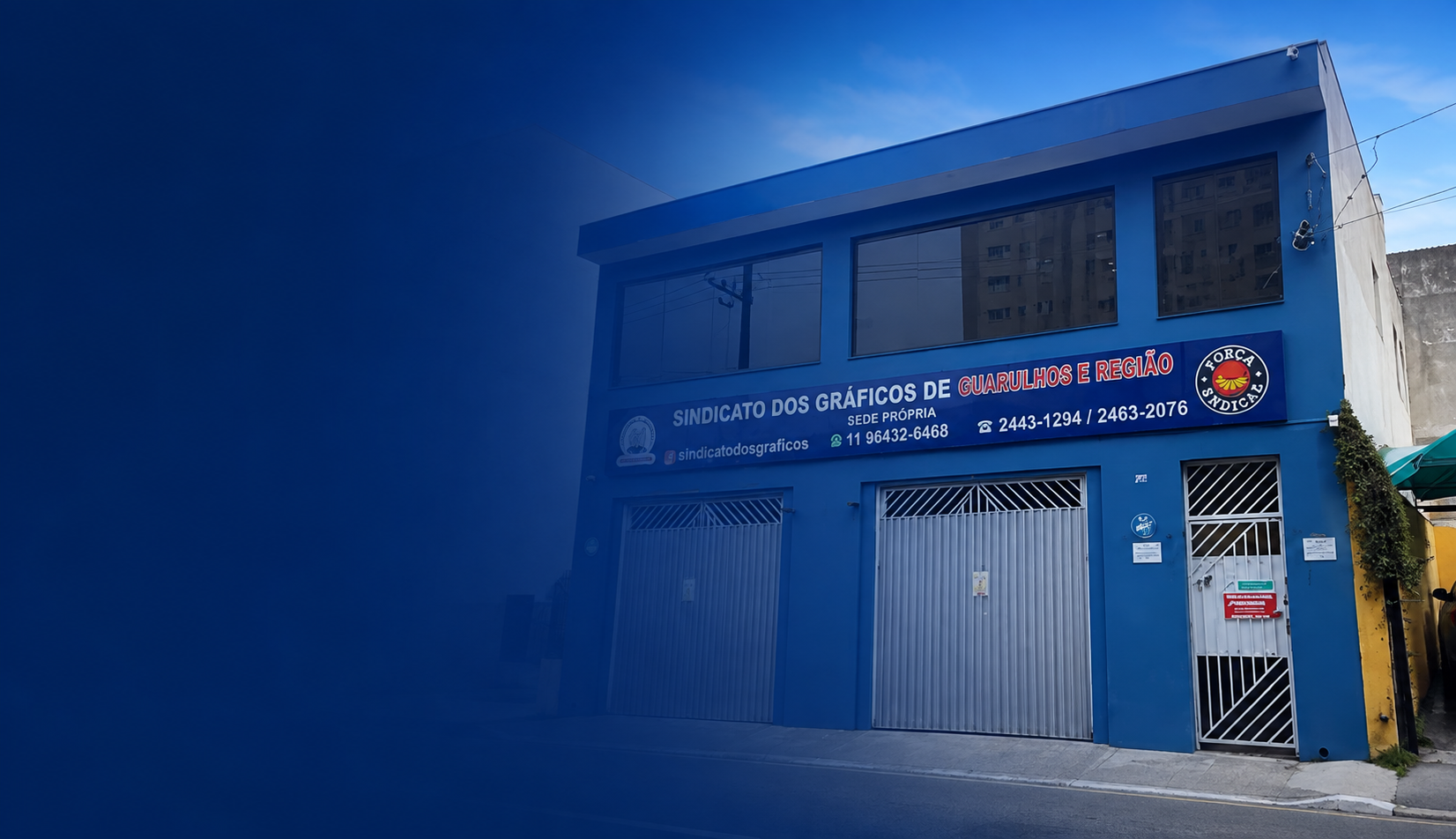 Fachada da sede do Sindicato dos Gráficos de Guarulhos e Região