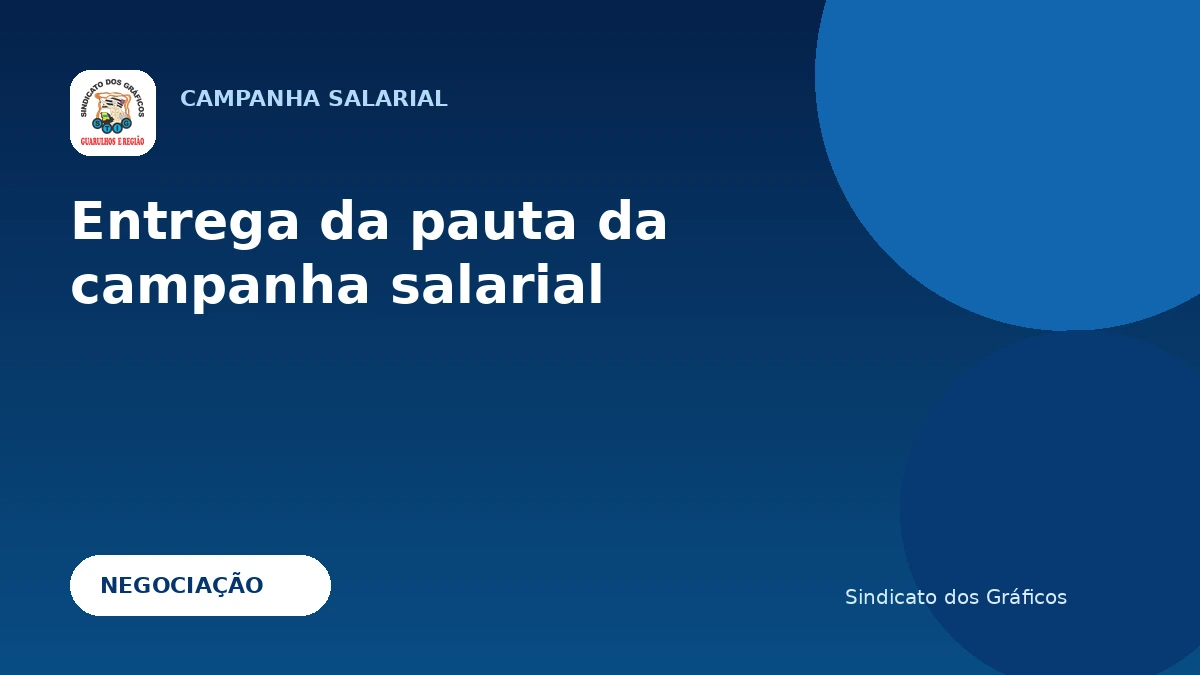 Entrega da pauta da campanha salarial de 2026 no sindicato patronal